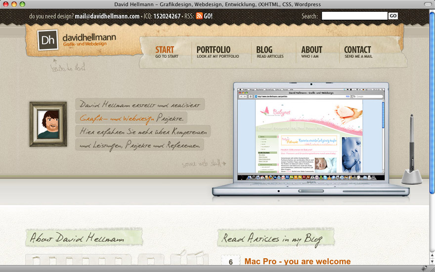 website template image