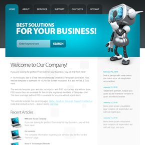 website template image