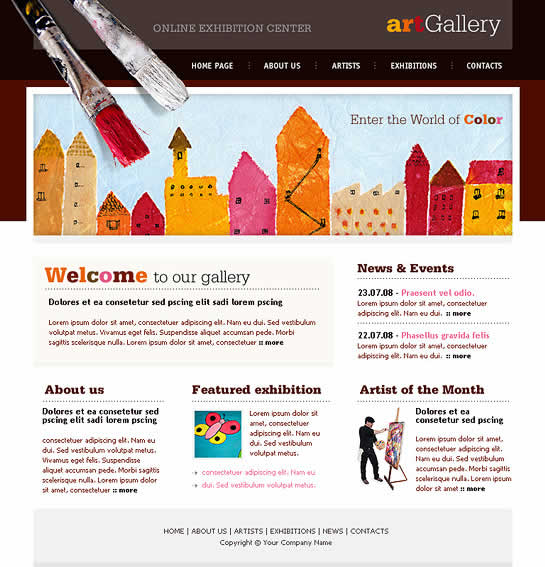 website template image