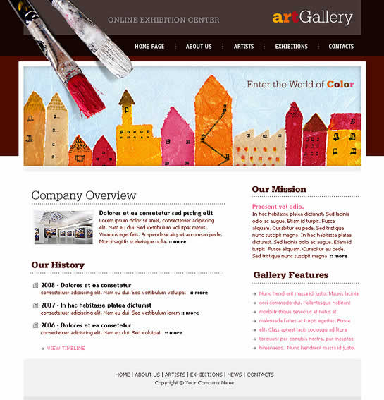 website template image