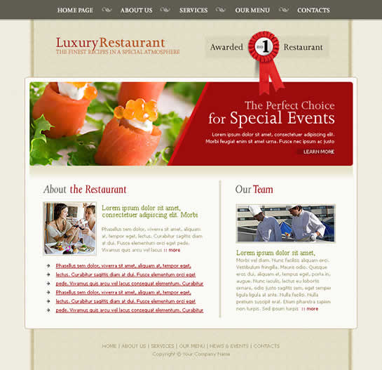 website template image