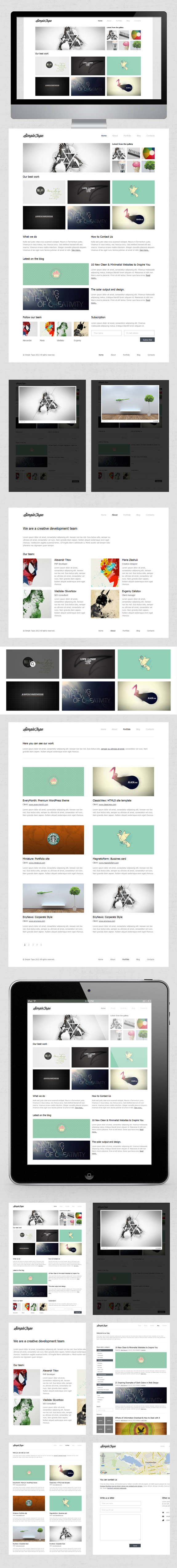 website template image