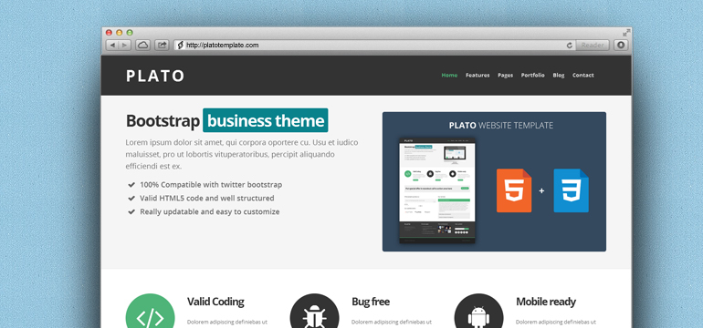 website template image