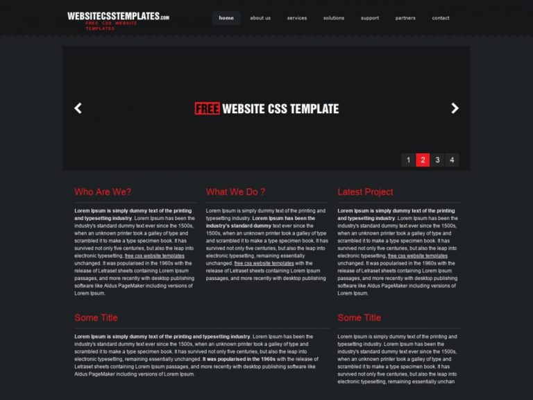 Free HTML/CSS Template: Wcsst 7 - Free HTML Templates, Free CSS ...