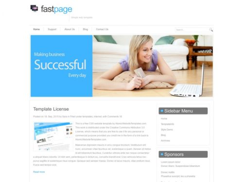 Download Free HTML/CSS Template: Fastpage - Free HTML Templates, Free ...