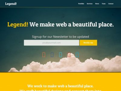 Free HTML Templates for Downloading: Legend - Free HTML Templates, Free ...