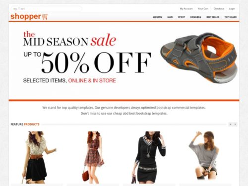 Free HTML/CSS Template: Shopper - Free HTML Templates, Free CSS ...