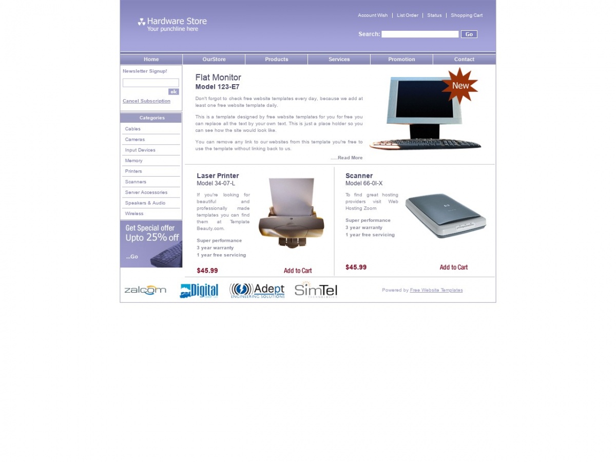 Free Html Templates For Downloading Hardware Store Free Html Templates Free Css Templates And More