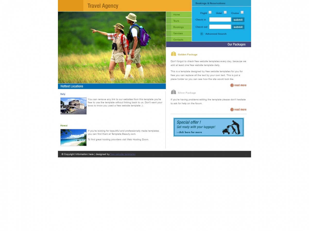  Free Css Website Templates Download For Travel Agency Printable Templates