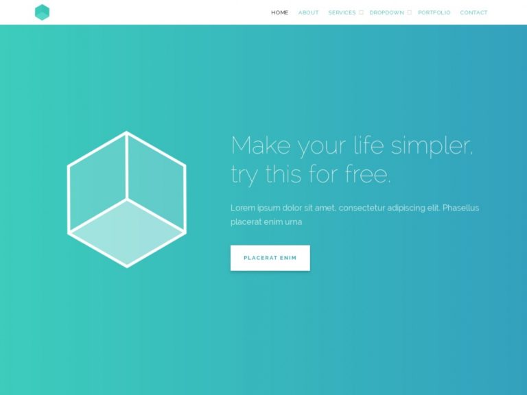 Free Simple Web Template: Cube - Free HTML Templates, Free CSS ...