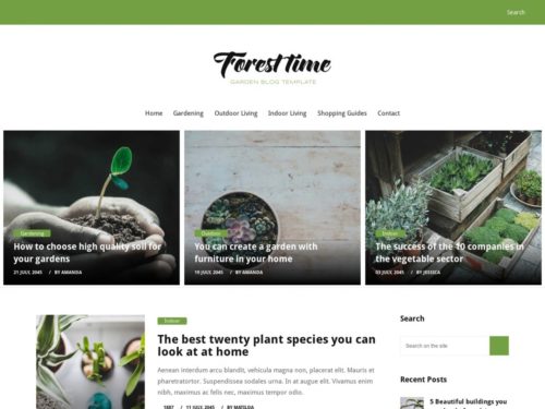 Plantillas HTML Gratis para Descargar: Foresttime - Plantillas HTML ...