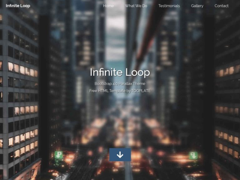 Plantilla HTML Gratuita Infinite Loop Plantillas HTML Gratuitas