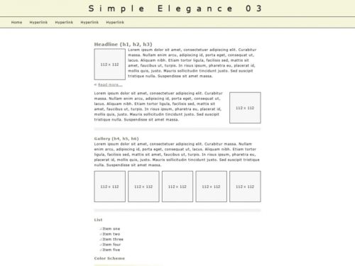 Download free HTML/CSS Template: Simple Elegance 03 - Free HTML ...