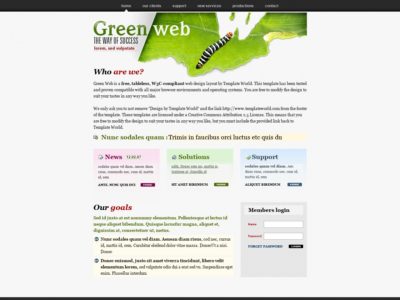 Plantillas HTML/CSS Gratis para Descargar: Green Web - Plantillas HTML ...