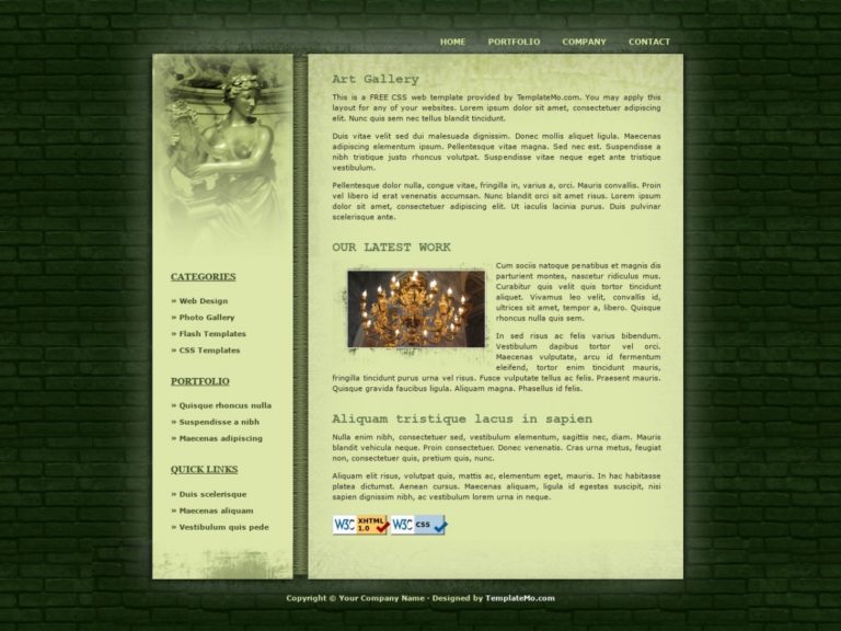 HTML/CSS Templates for Free Downloading Art Gallery Free HTML