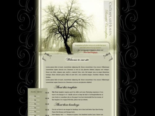 Free Simple Web Template: The Tree - Free HTML Templates, Free CSS ...