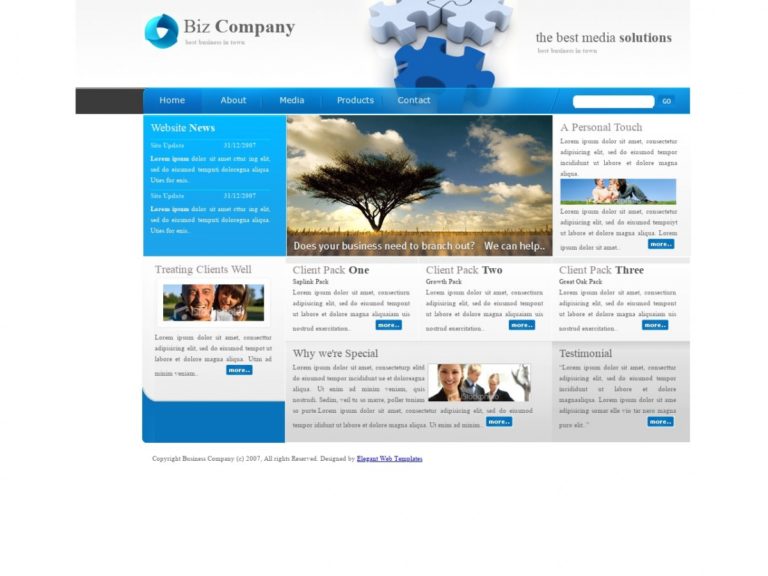Download free HTML/CSS Template: Biz Company - Free HTML Templates ...