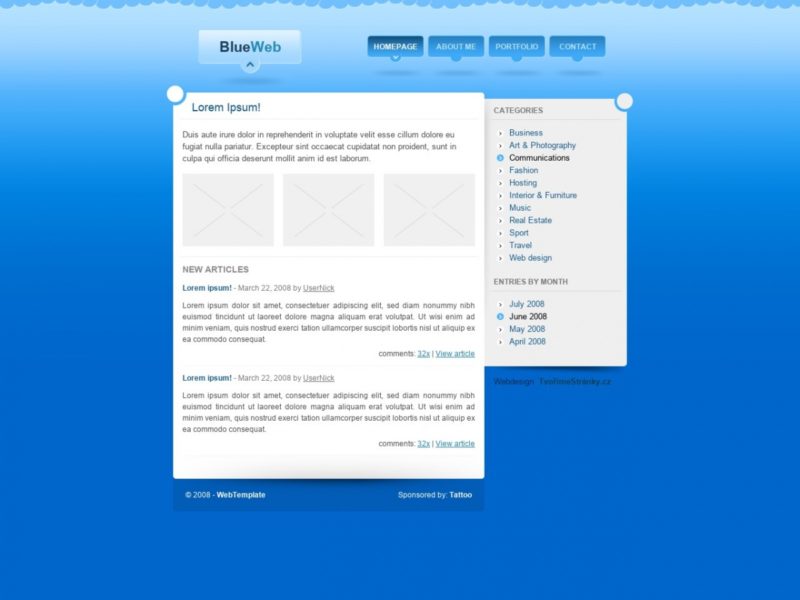 Download HTML/CSS Templates for Free: Blueweb - Free HTML Templates ...